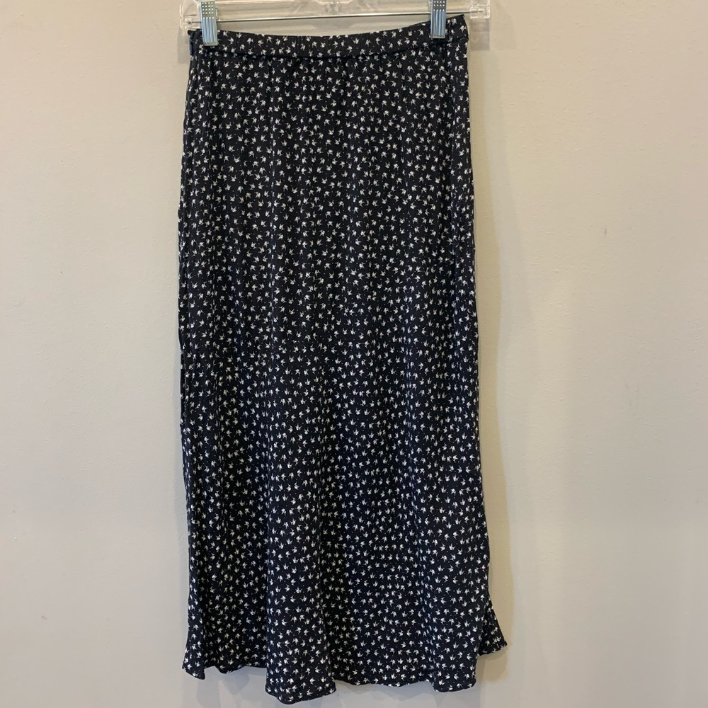 BP bias cut French style midi skirt xs